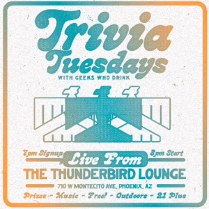 Trivia Tuesday Thunderbird Lounge