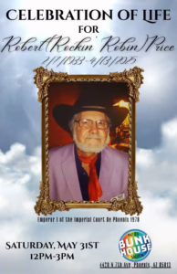 Celebration of Life for “Robert Reckin Robin Price”