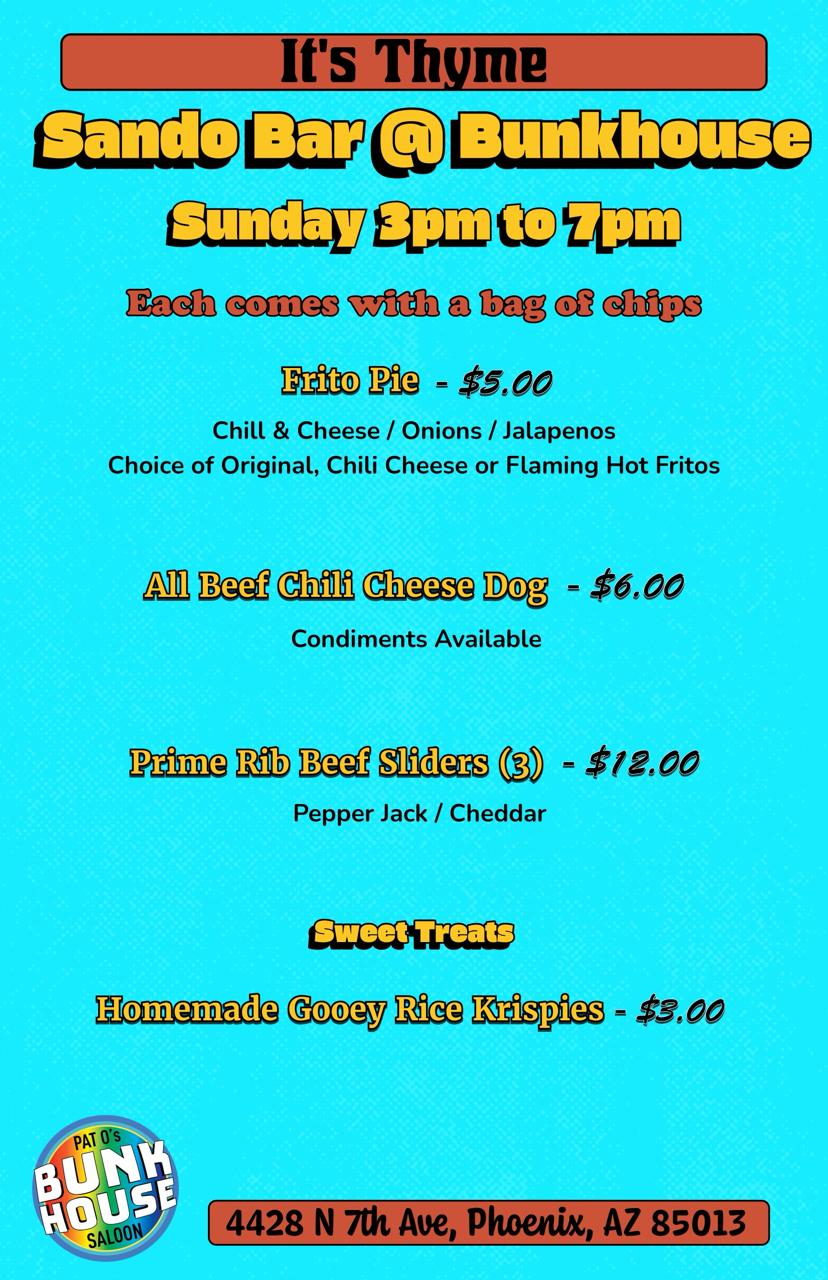 It’s Thyme Sando Bar